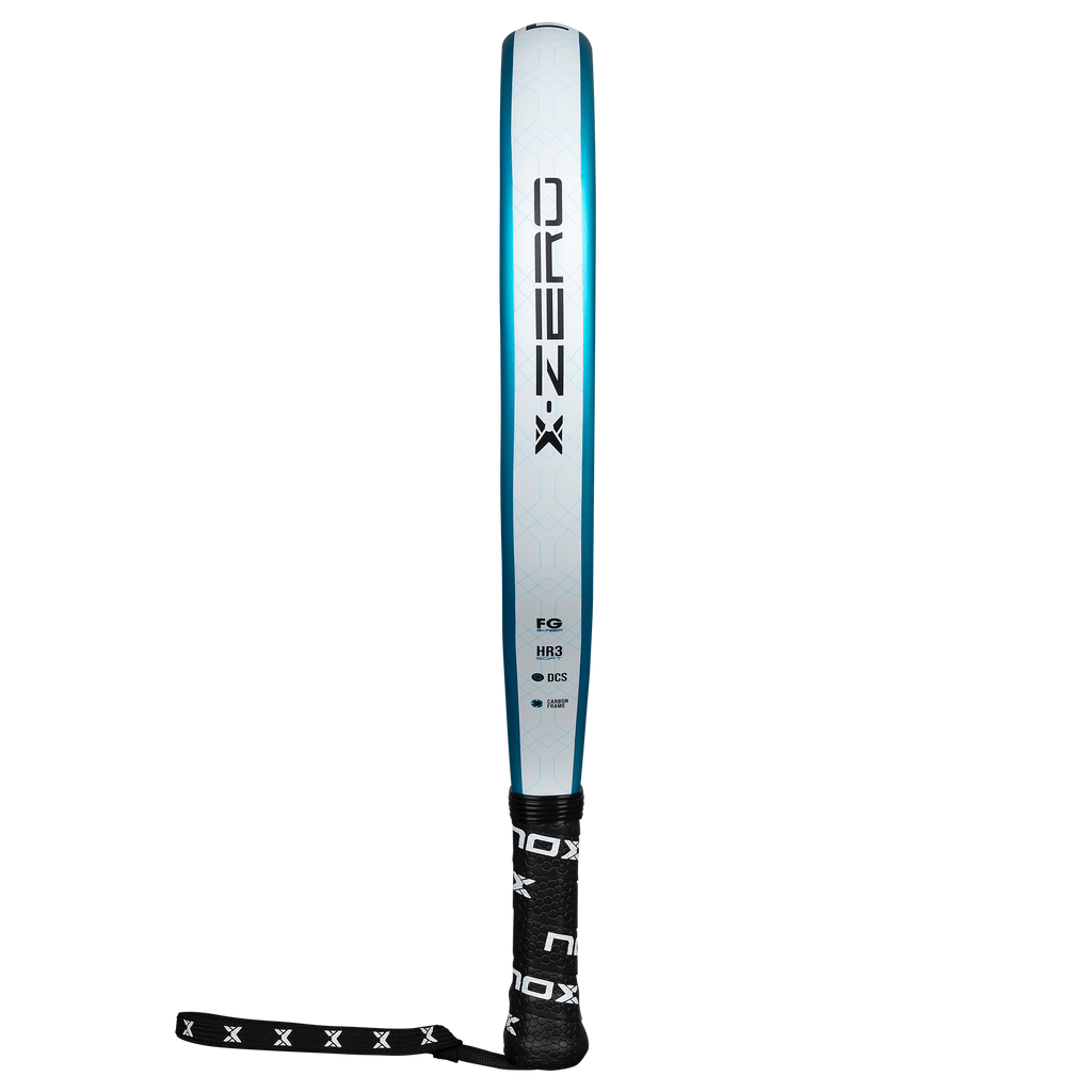 Side image of the NOX X-Zero Blue (2026) padel racket available in New Zealand from ThePadelShop.co.nz