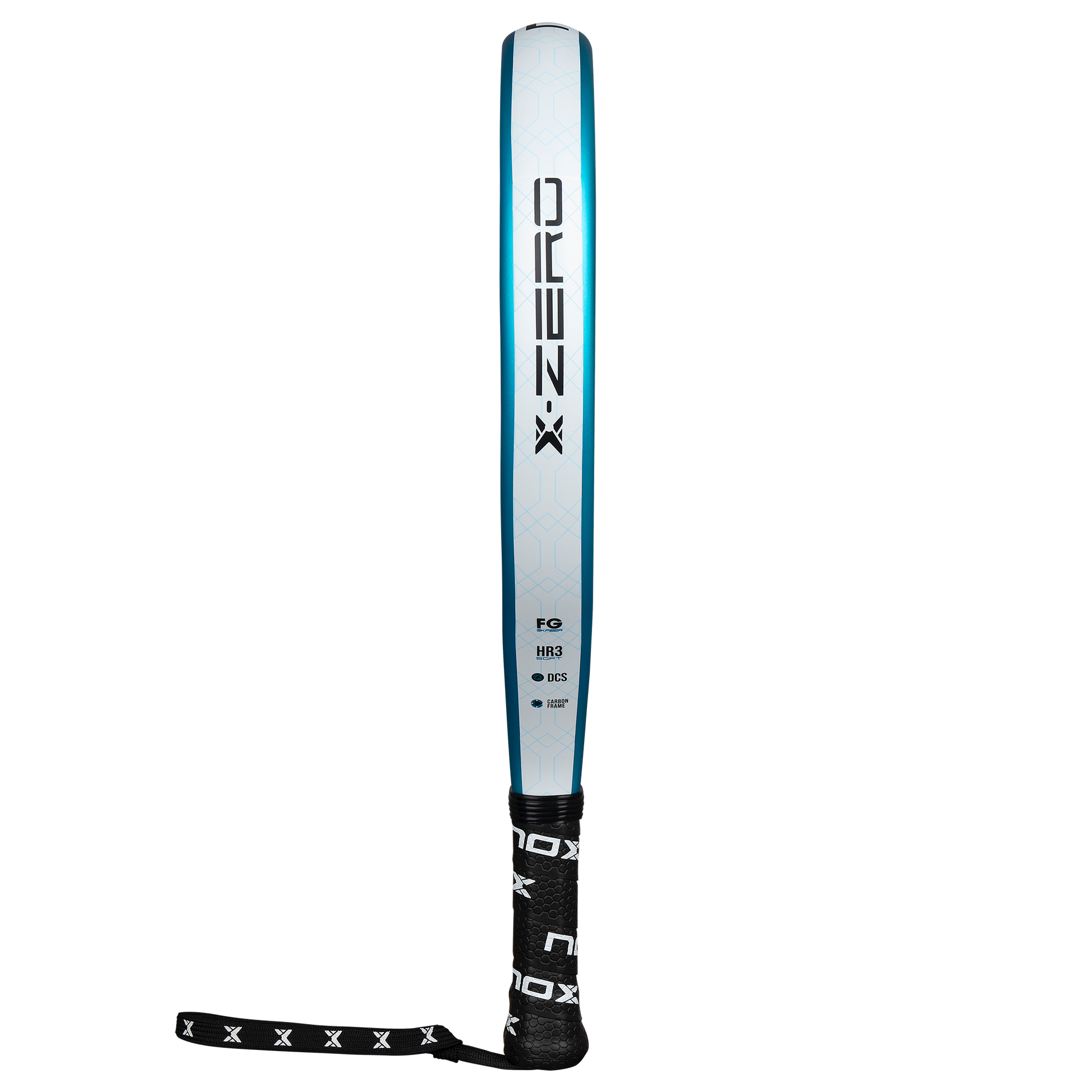 Side image of the NOX X-Zero Blue (2026) padel racket available in New Zealand from ThePadelShop.co.nz