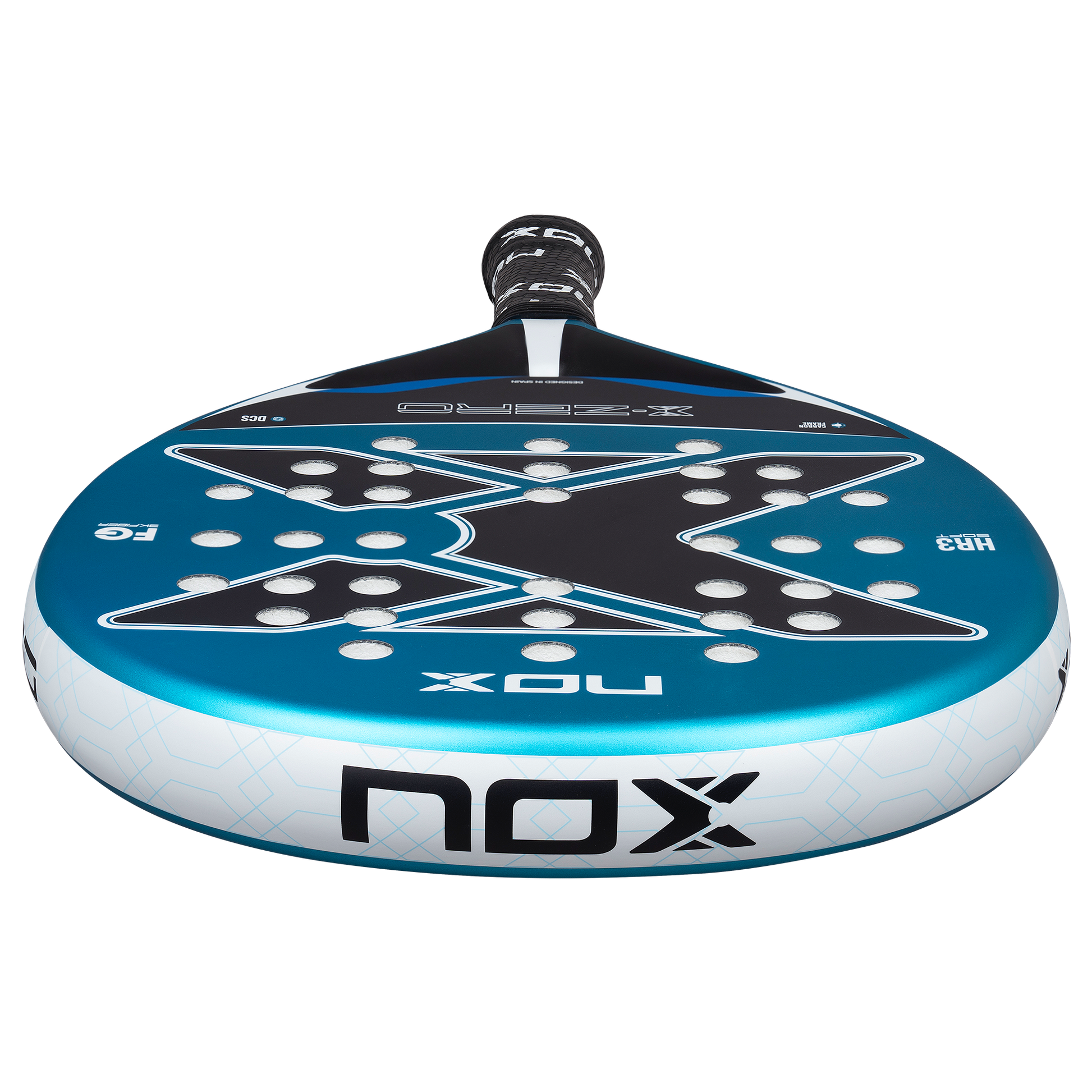 Top image of the NOX X-Zero Blue (2026) padel racket available in New Zealand from ThePadelShop.co.nz