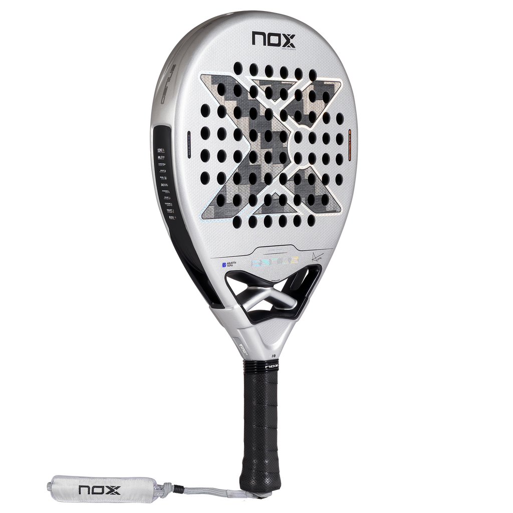The Main image of the NOX Genius 12k Alum Xtrem (2027) padel racket by Agustín Tapia available in New Zealand from ThePadelShopNZ