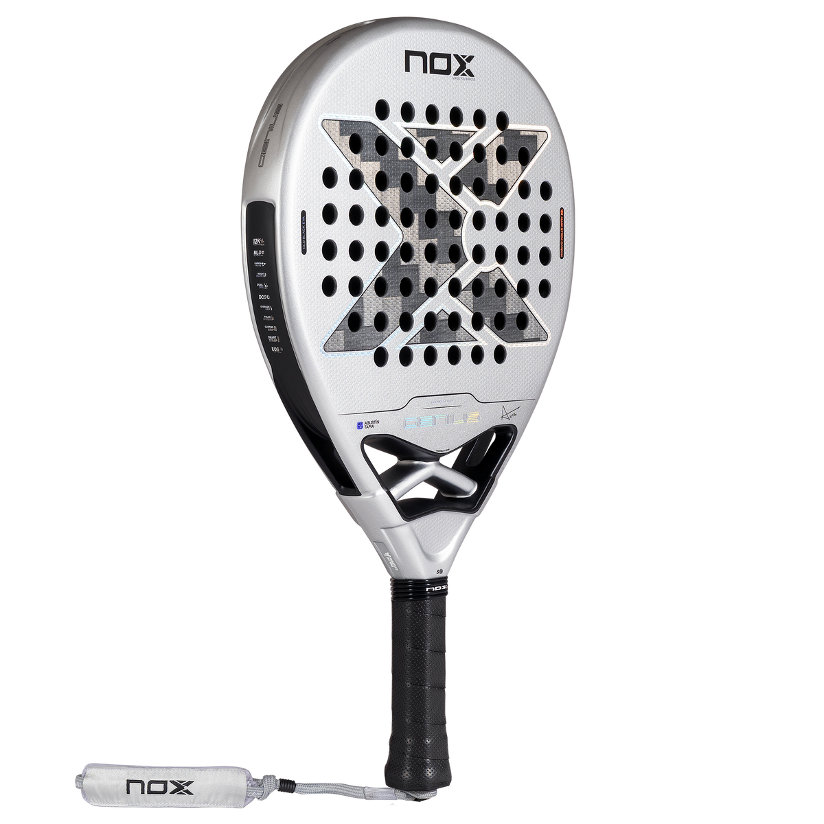 The Main image of the NOX Genius 12k Alum Xtrem (2027) padel racket by Agustín Tapia available in New Zealand from ThePadelShopNZ