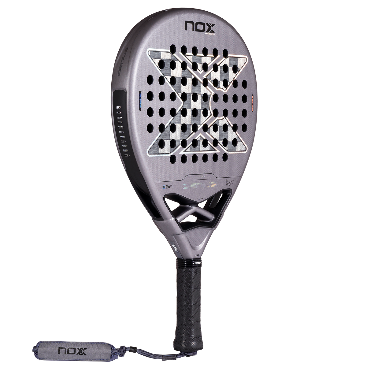 Main image of the NOX Genius 18k Alum (2027) padel racket available in New Zealand from ThePadelShop NZ