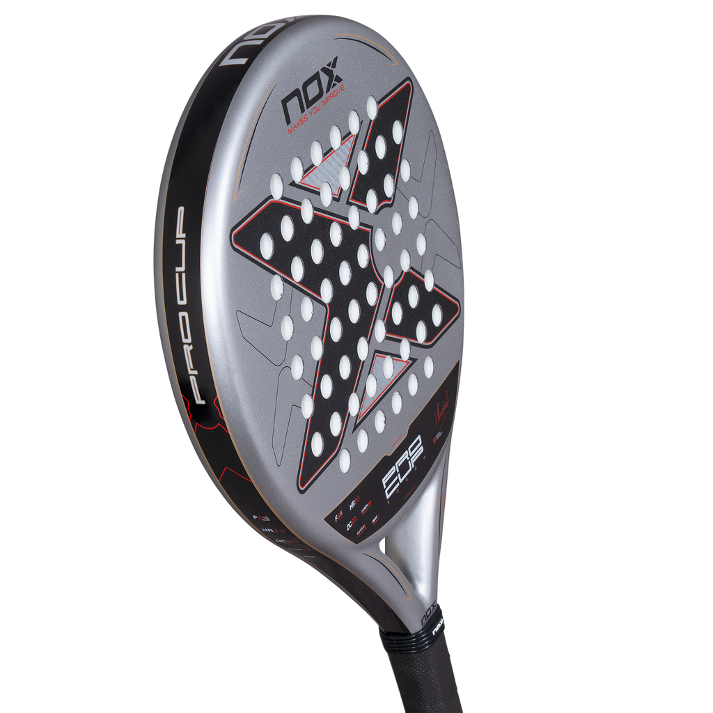 Floating image of the NOX ML10 pro Cup Rough (2027) padel racket available in New Zealand from ThePadelShop NZ