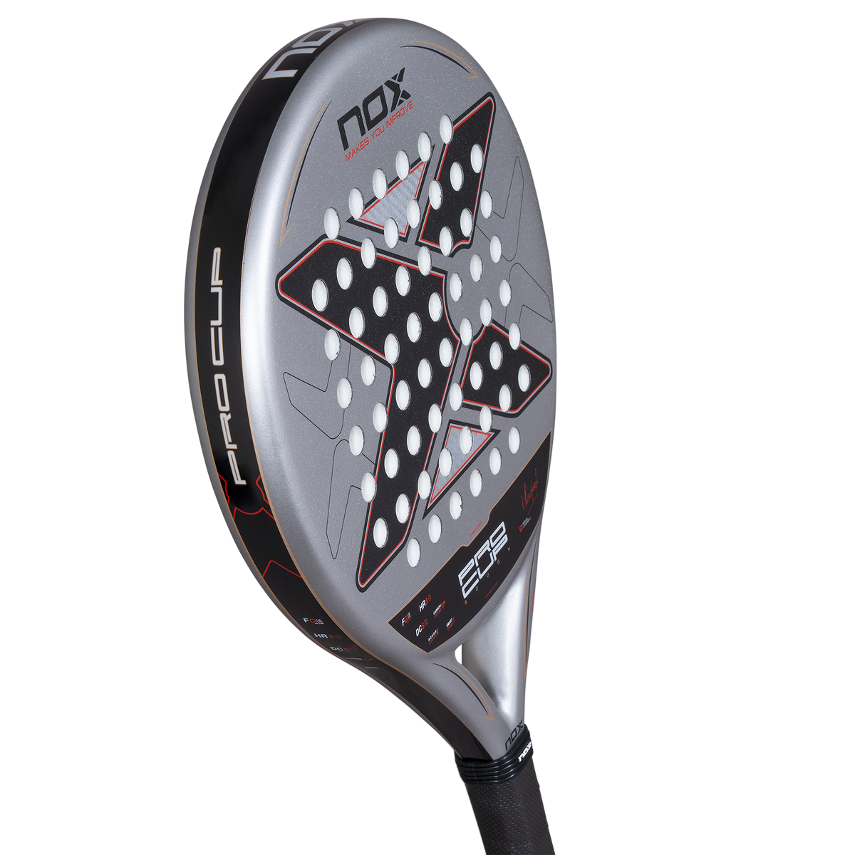 Floating image of the NOX ML10 pro Cup Rough (2027) padel racket available in New Zealand from ThePadelShop NZ