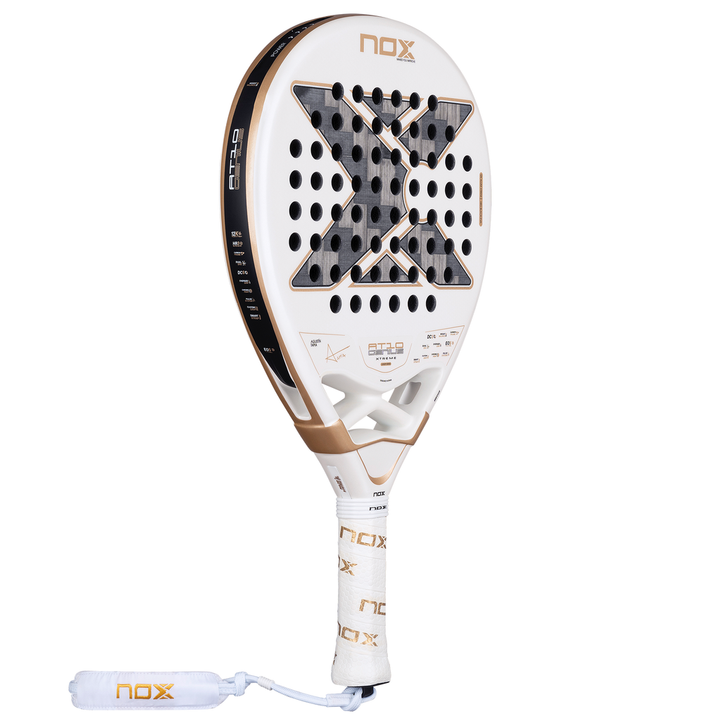 Front on image of the NOX AT10 Luxury Genius 12K Alum Xtrem by Agustin Tapia (2026) - Available at ThePadelShop.co.nz
