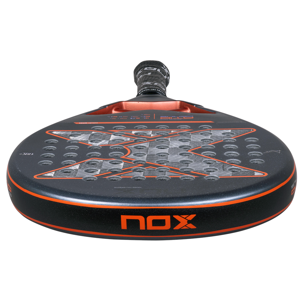 2025 NOX AT10 Luxury Genius 18K ALUM by Agustin Tapia Padel Racket - Top Image