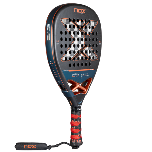 Main image of the NOX AT10 Genius ATTACK 18K Alum 2025 Padel racket inspired by Agustin Tapia which is available for sale at The Padel Shop NZ