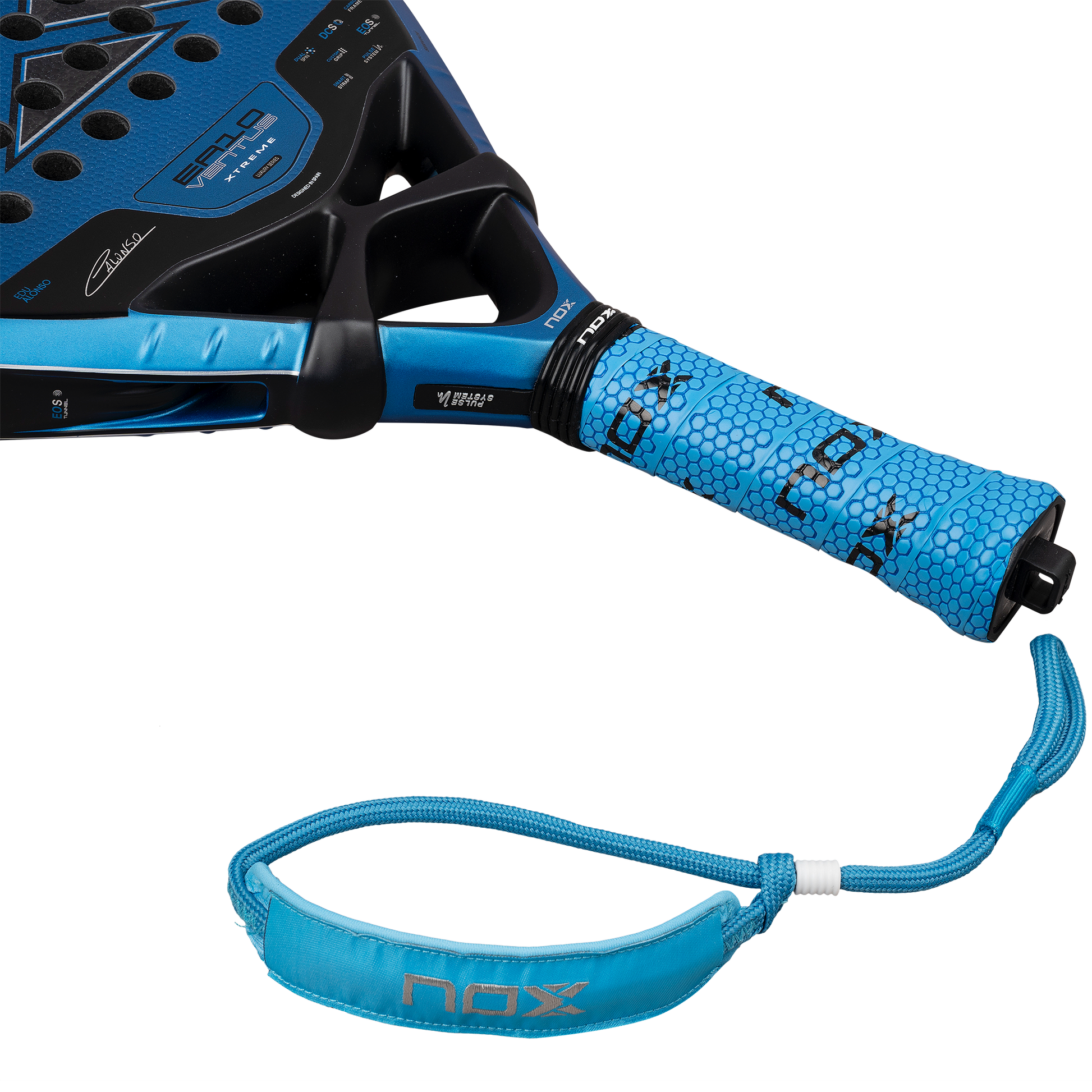 Smartstrap of the NOX EA10 Ventus Attack 12k Xtrem 2026 Padel racket by Edu Alonso available in New Zealand from ThePadelShop.co.nz