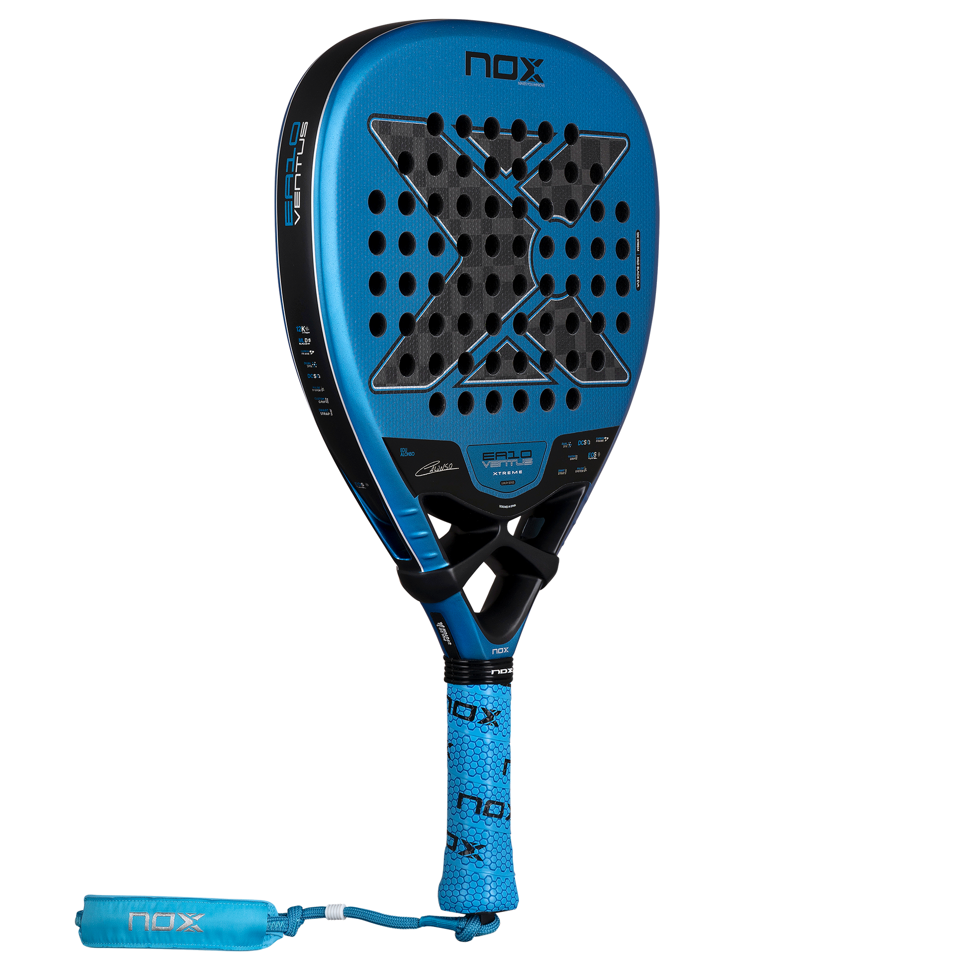 Main Image of the NOX EA10 Ventus Attack 12k Xtrem 2026 Padel racket by Edu Alonso available in New Zealand from ThePadelShop.co.nz