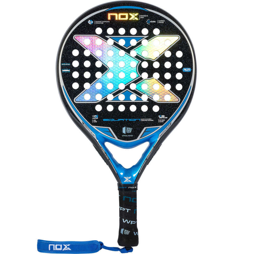 The nox Equation is a padel racket available at the Padel Shop