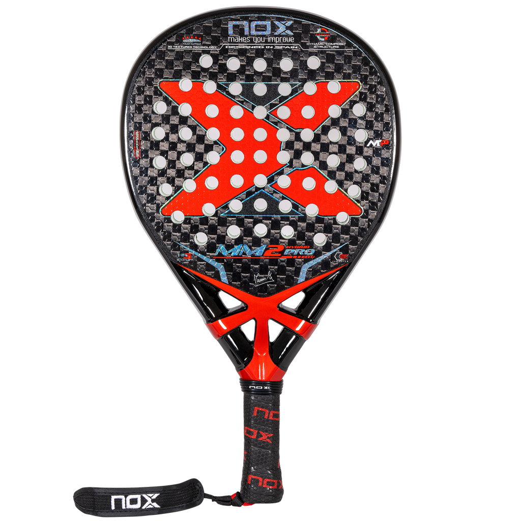 Front view of the MM2 Hybrid Pro Padel Racket on sale in NZ at thepadelshop.co.nz