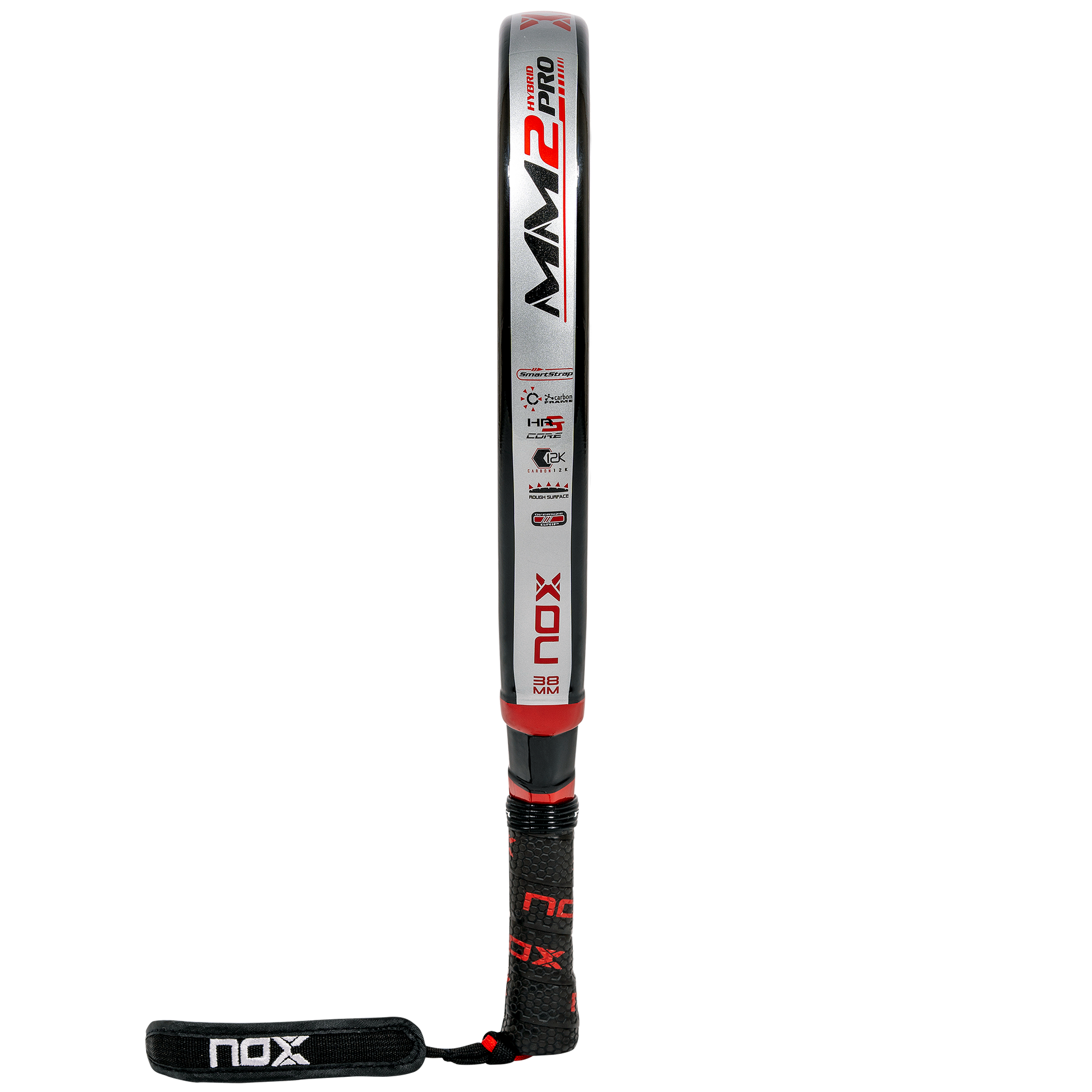 Side view of the MM2 Hybrid Pro Padel Racket on sale in NZ at thepadelshop.co.nz