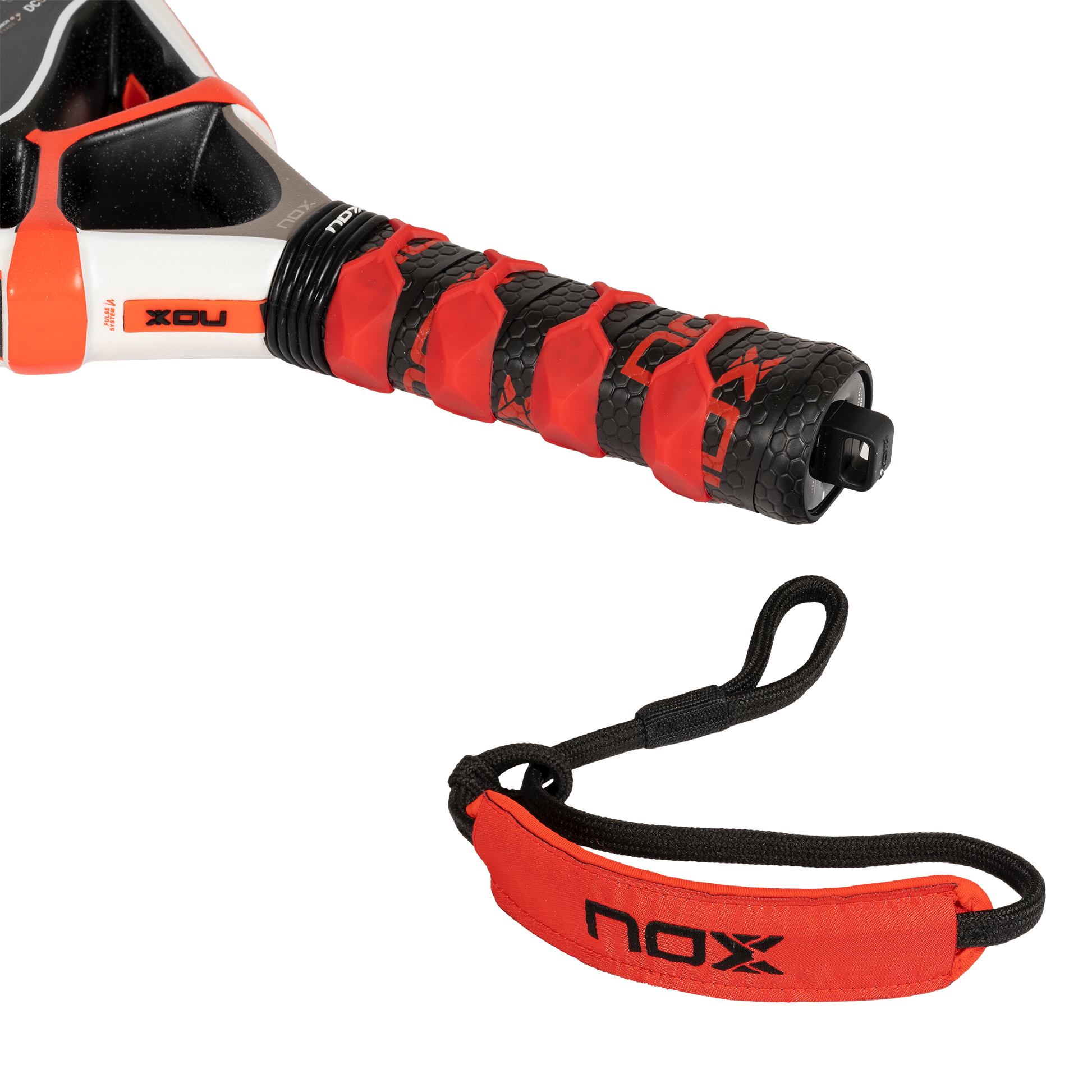 Handle view of NOX ML10 Pro Cup Luxury 2024 by Miguel Lamperti Padel racket New Zealand on sale at ThePadelShop.co.nz