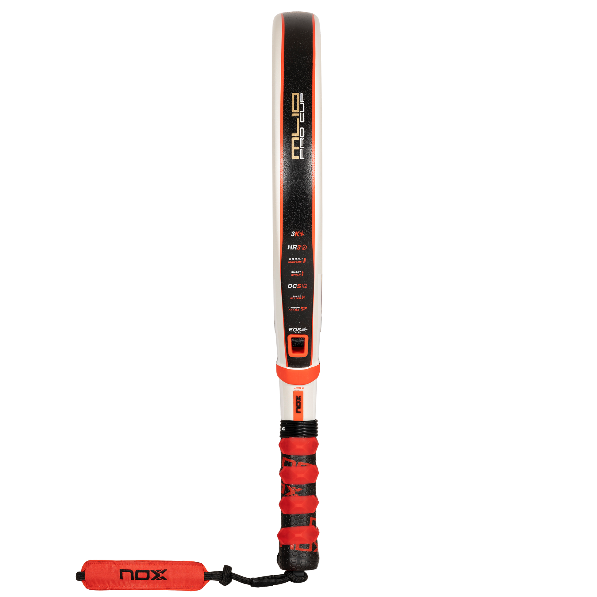 Side view of NOX ML10 Pro Cup Luxury 2024 by Miguel Lamperti Padel racket New Zealand on sale at ThePadelShop.co.nz