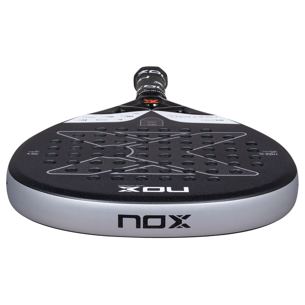 Top view of the NOX Nextgen Pro Attack 3k Padel Racket