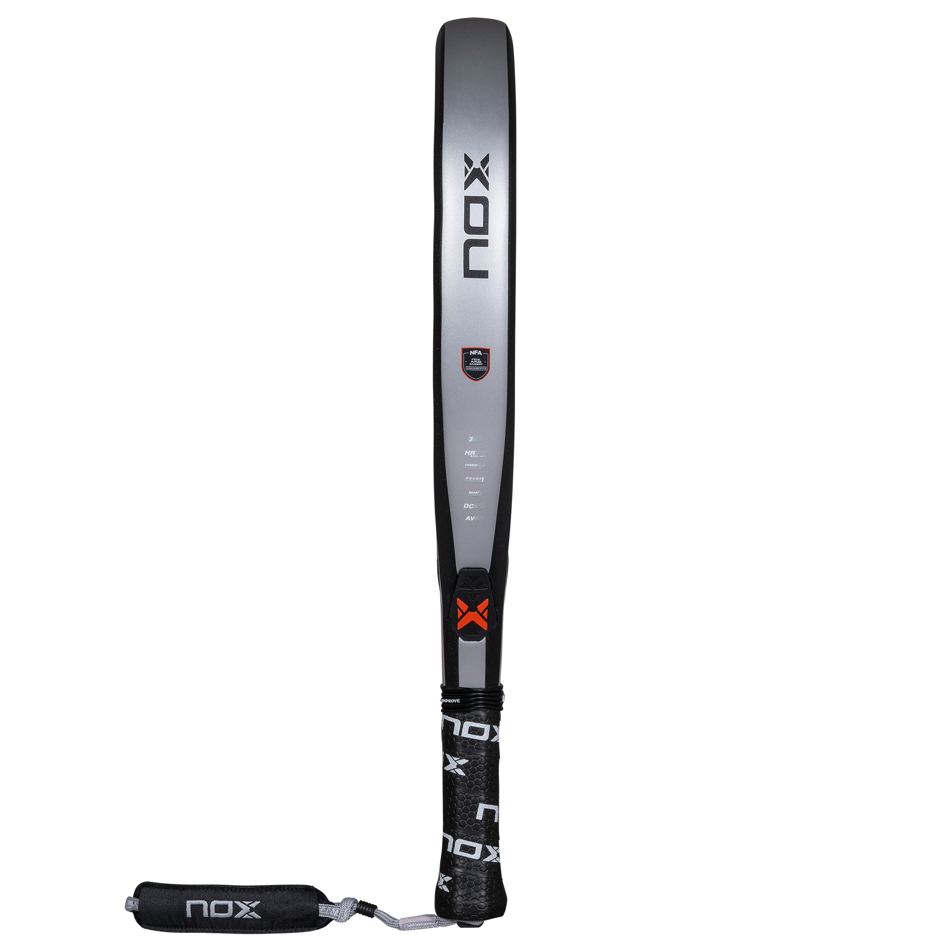 Side view of the NOX Nextgen Pro Attack 3k Padel Racket