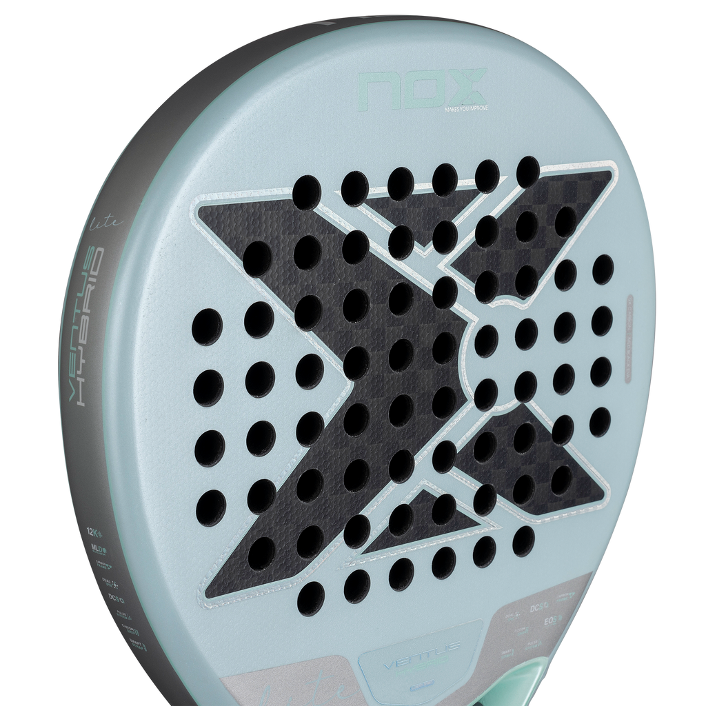 Front Image of NOX Ventus 12K Hybrid LITE 2026 padel racket available in New Zealand from ThePadelShop.co.nz
