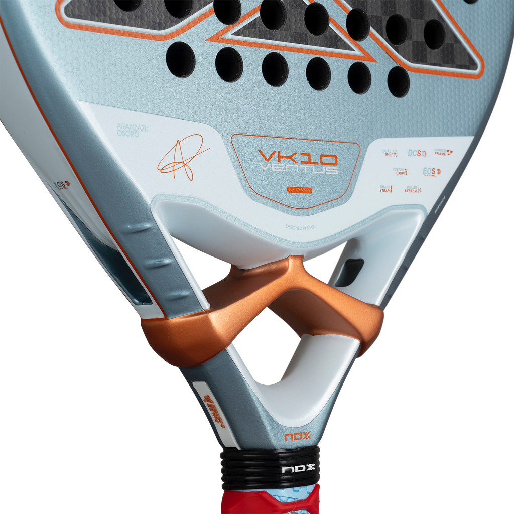 Midsection of the NOX VK10 Ventus CONTROL 12K  (2026) padel racket. Available at ThePadelShop.co.nz
