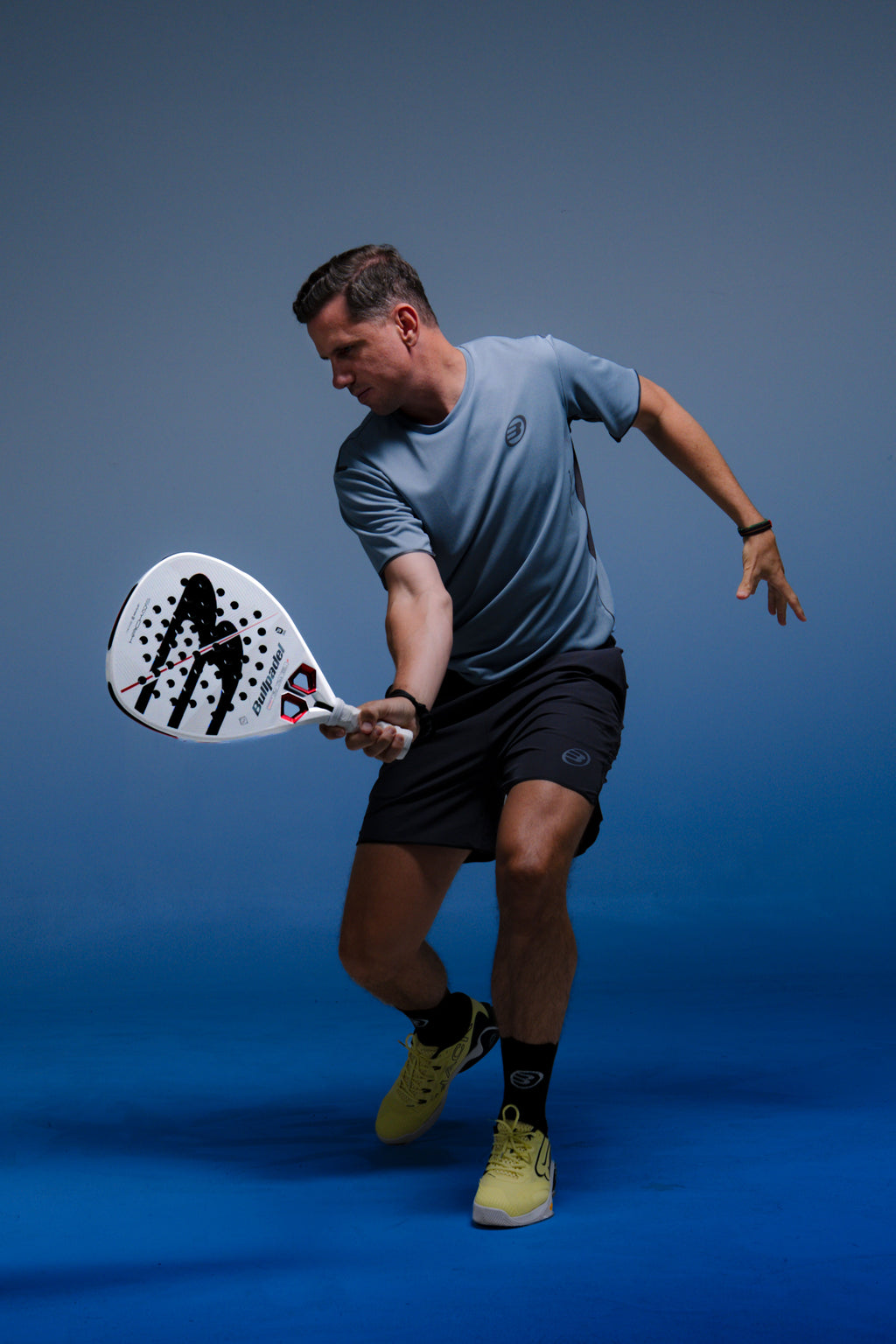 Paquito Navarro holding the Bullpadel Hack 05 (2027) padel racket available in New Zealand from ThePadelShopNZ