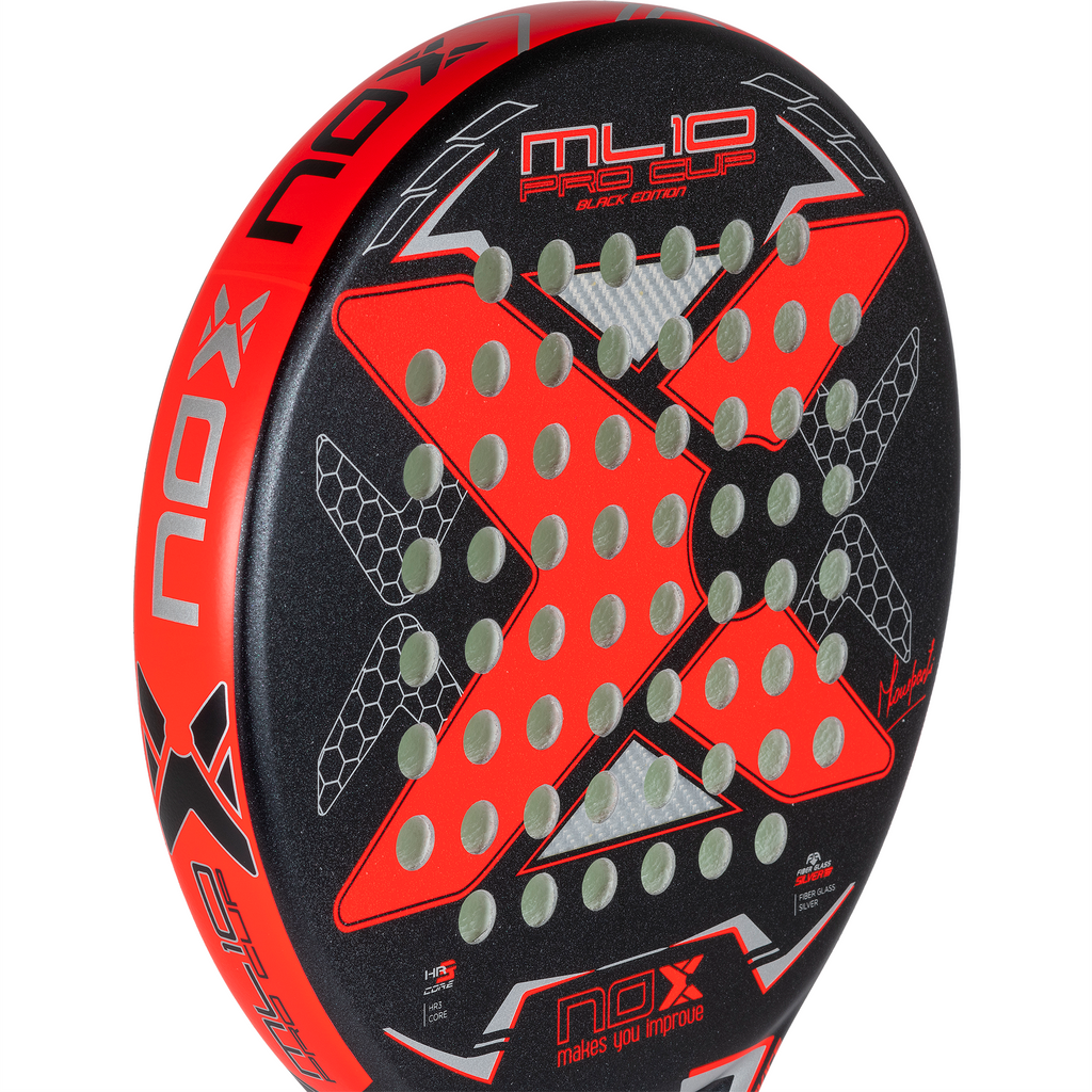 Close up of the top of the NOX ML10 Pro Cup Rough Surface 2023