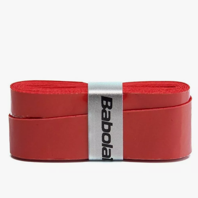 Red Babolat Overgrip for a Padel Racket