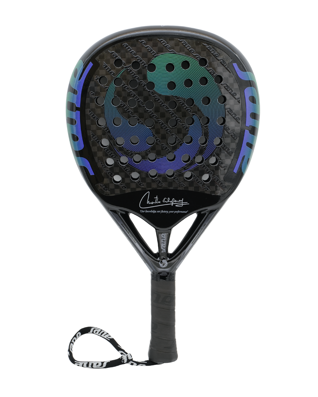 Front image of the SANE Elis2 Padel Racket now available in New Zealand from ThePadelShop.co.nz