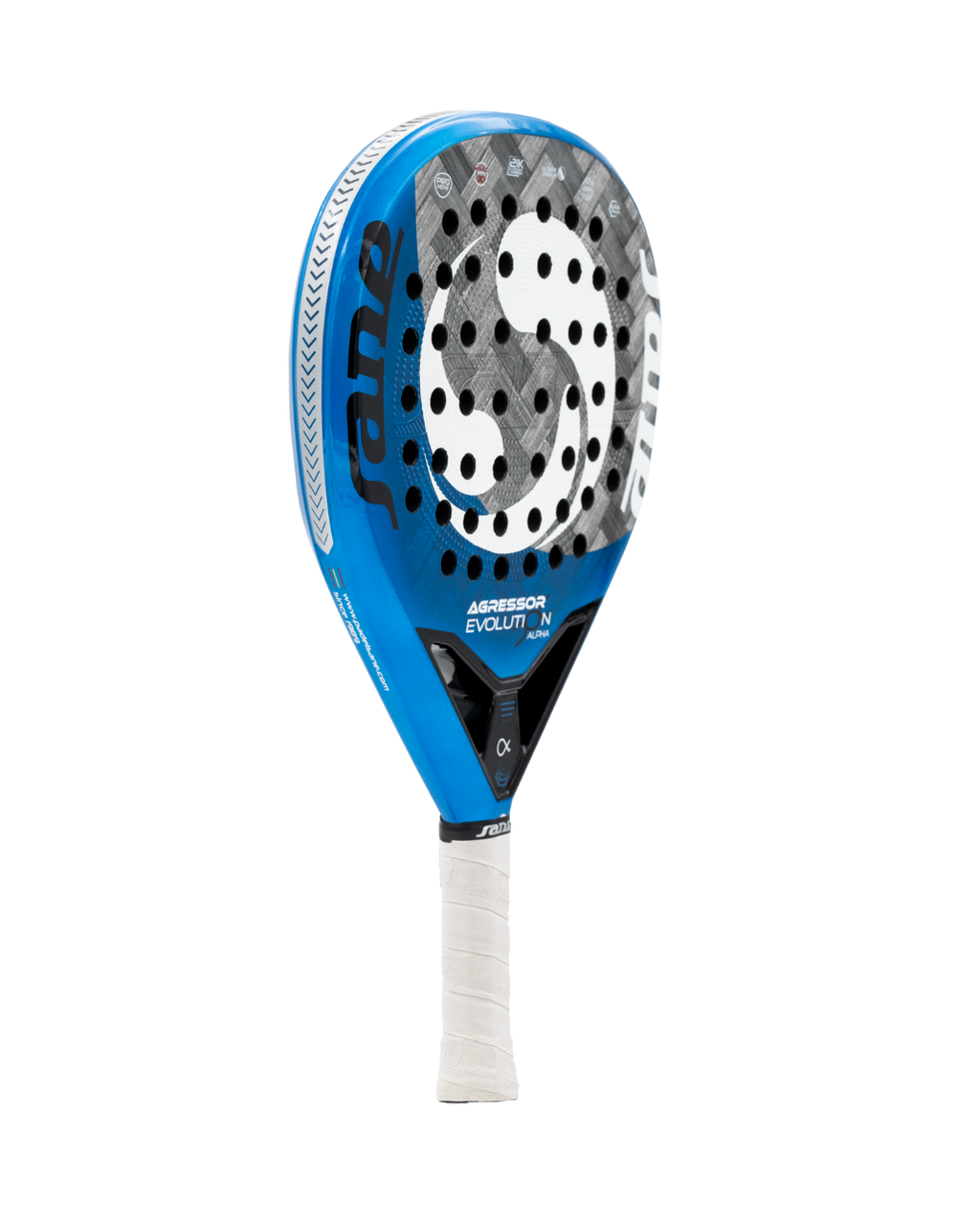 Main image of the SANE Agressor Evolution Alpha padel racket available in New Zealand from ThePadelShop.co.nz
