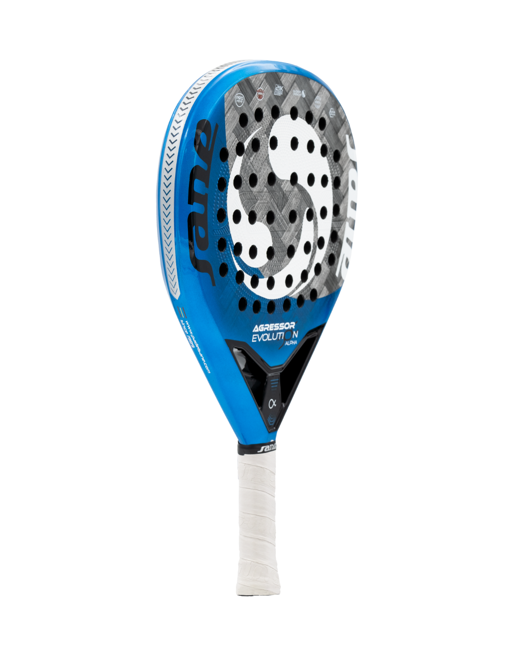 Main image of the SANE Agressor Evolution Alpha padel racket available in New Zealand from ThePadelShop.co.nz