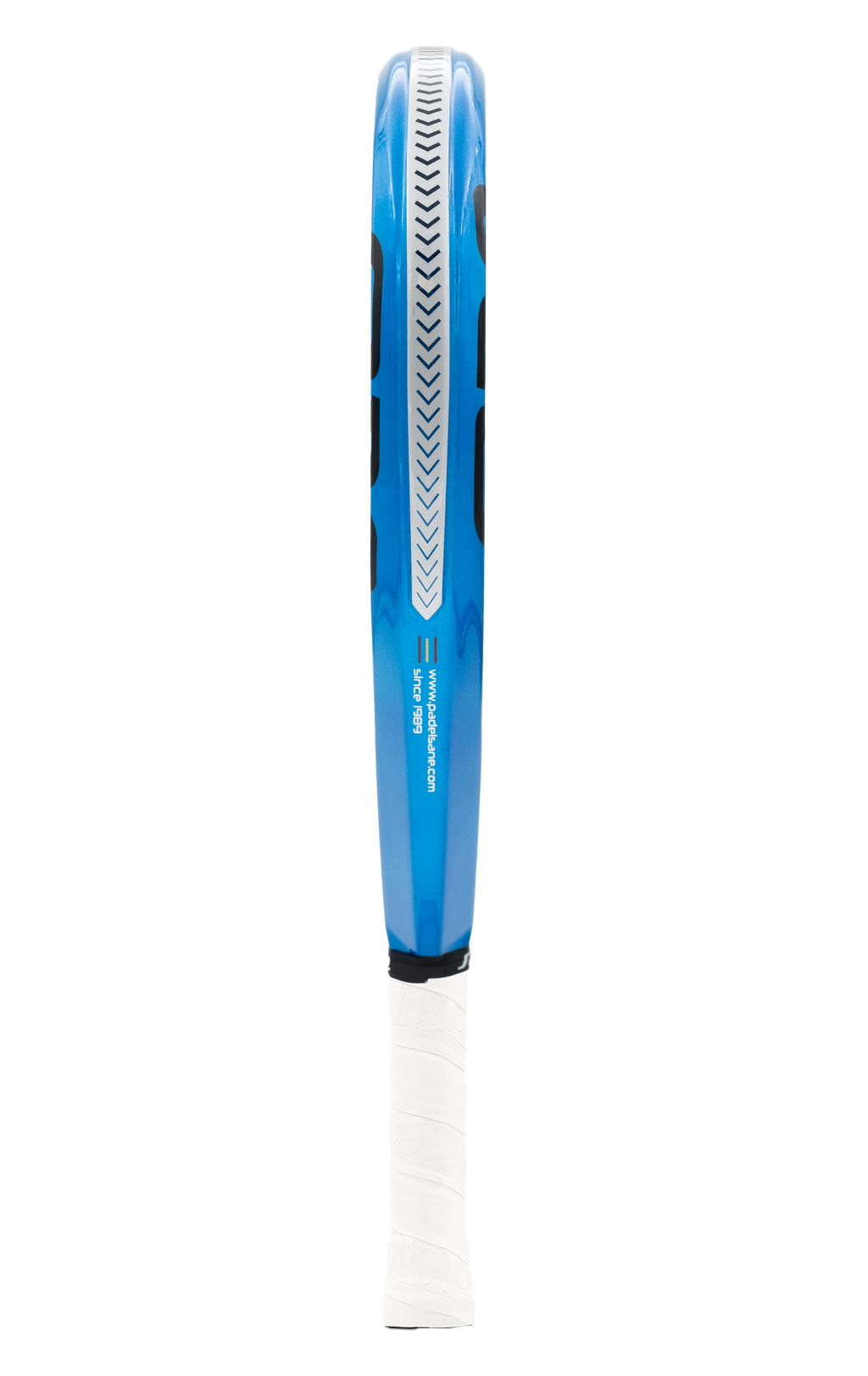 Side image of the SANE Agressor Evolution Alpha padel racket available in New Zealand from ThePadelShop.co.nz