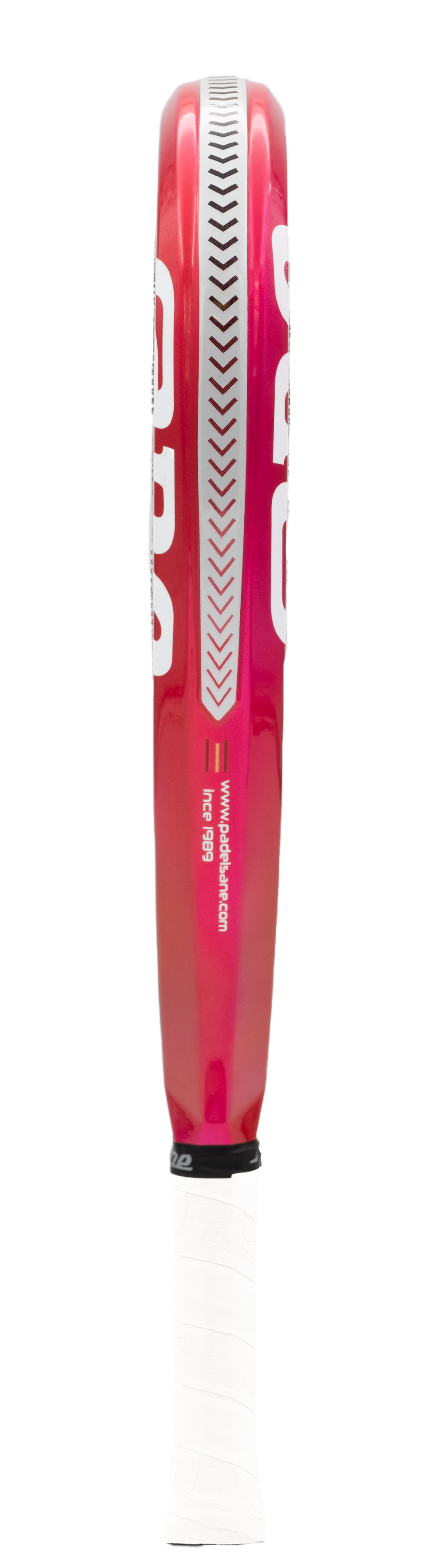 Side Image of the SANE Agressor Evolution Diamond Alpha (2025) Padel Racket available in New Zeland from ThePadelShop.co.nz