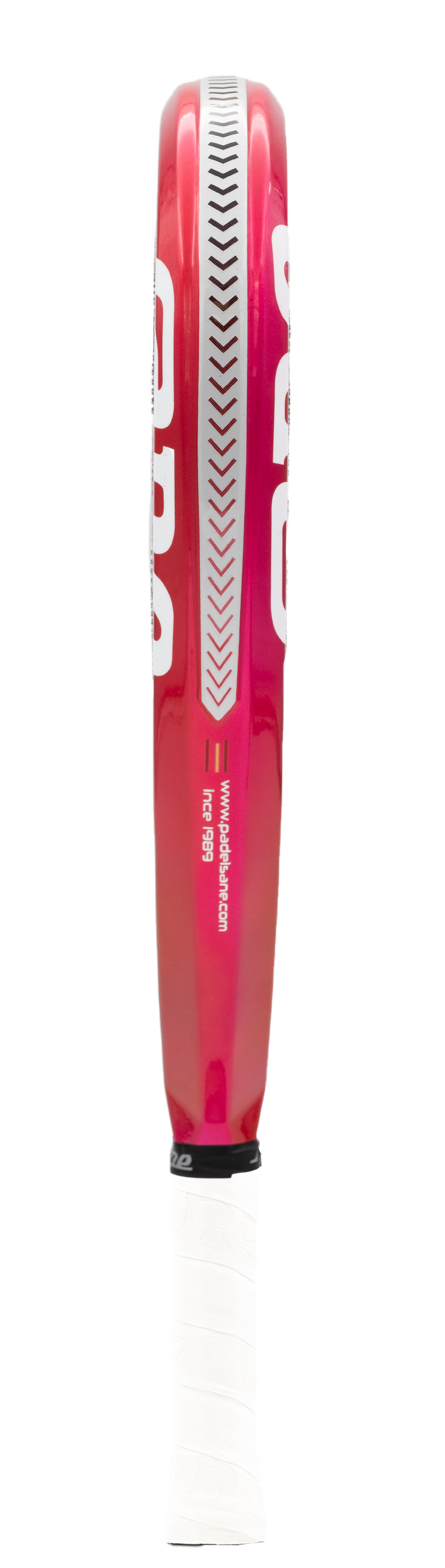 Side Image of the SANE Agressor Evolution Diamond Alpha (2025) Padel Racket available in New Zeland from ThePadelShop.co.nz