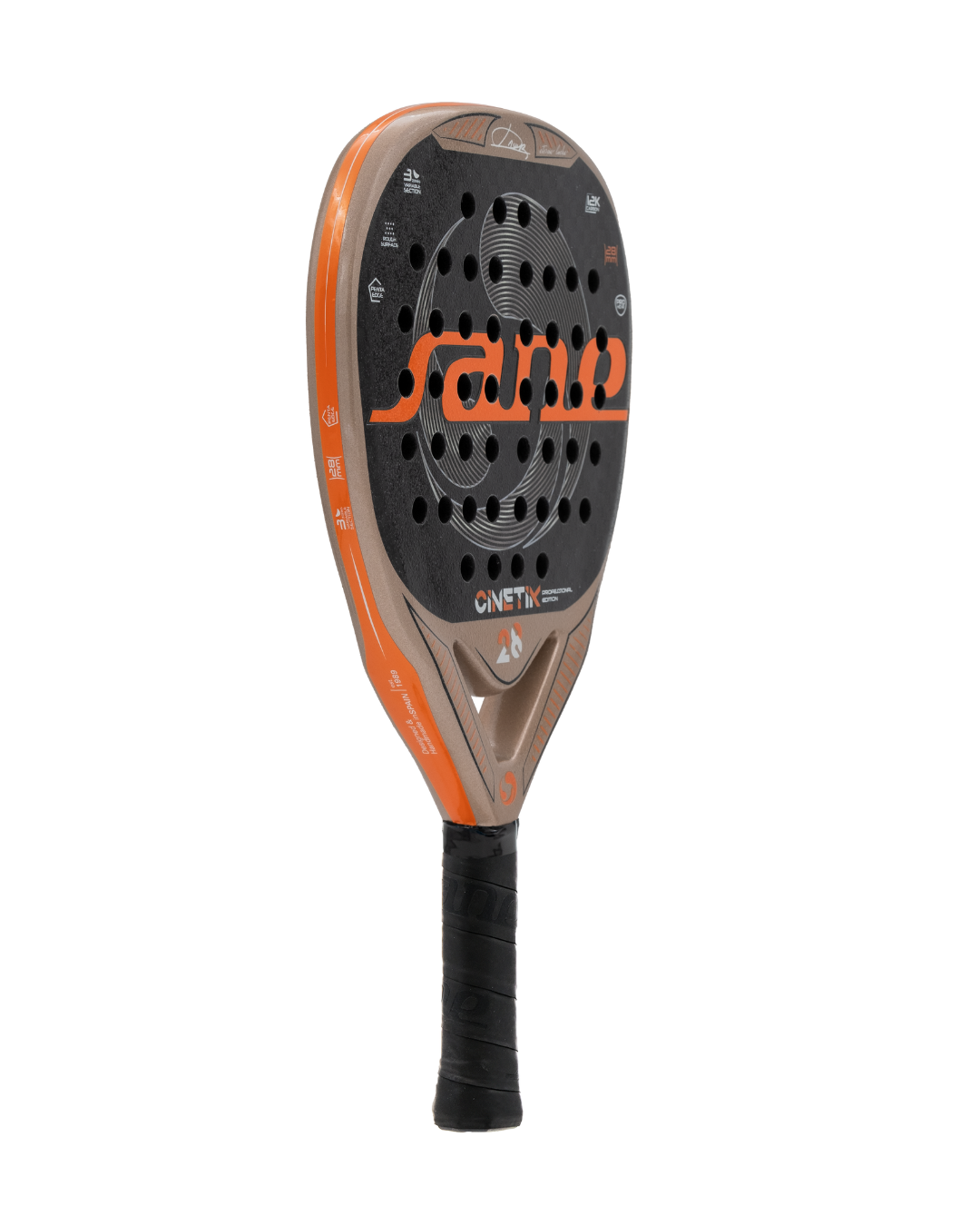 Main image of the SANE Cinetik 28 Professional - Javi Ruiz Padel racket available in New Zealand from ThePadelShop.co.nz