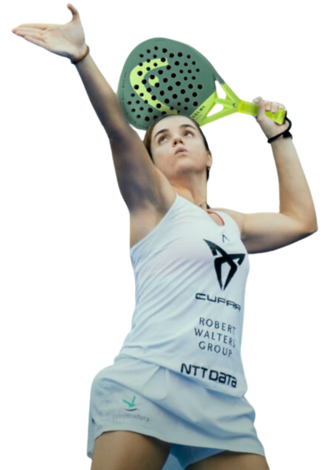 Padel Pro Paula Josemaria Martin uses the Head Extreme Motion padel racket which is available in New Zealand from ThePadelShop.co.nz