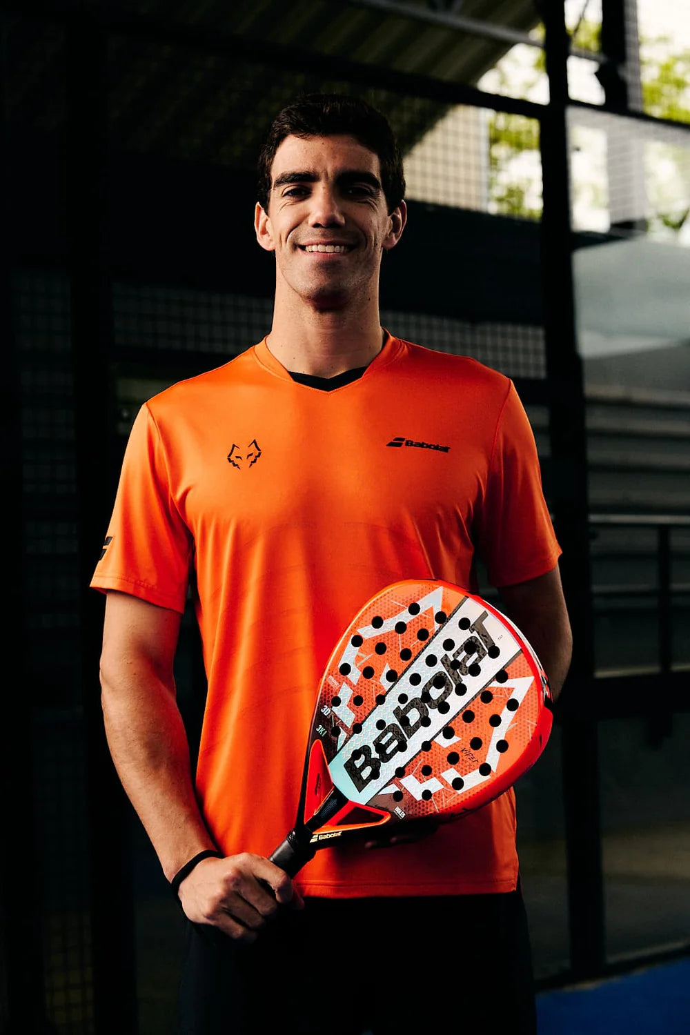 Juan Lebron with his Babolat Vper Juan Lebron 2026 padel racket