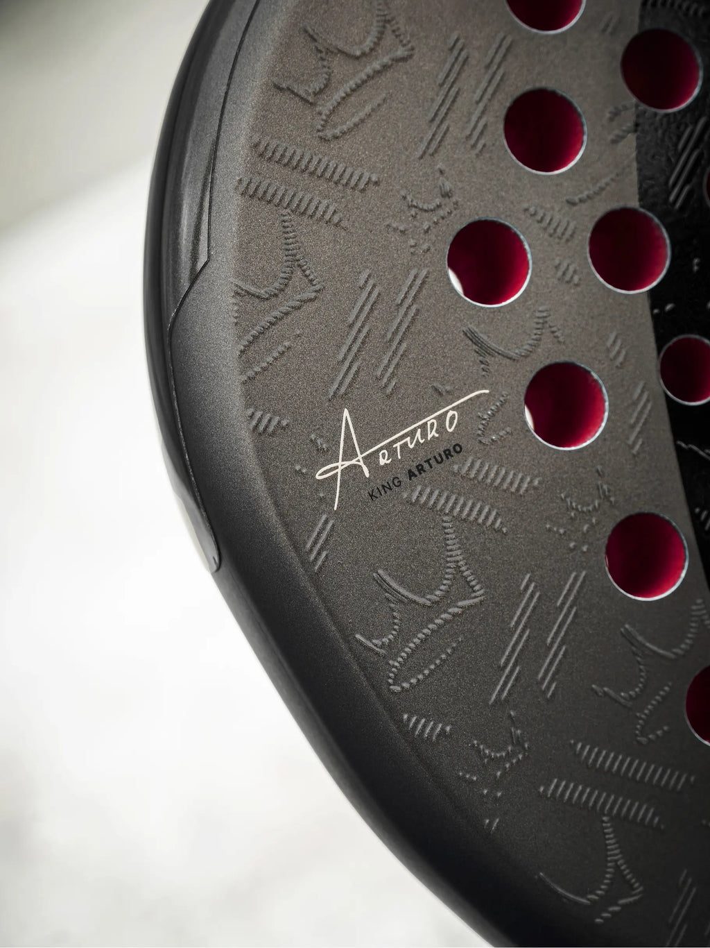 Close up of the 3D surface of the HEAD Coello Pro 2026 Padel racket available in New Zealand from Thepadelshop.co.nz