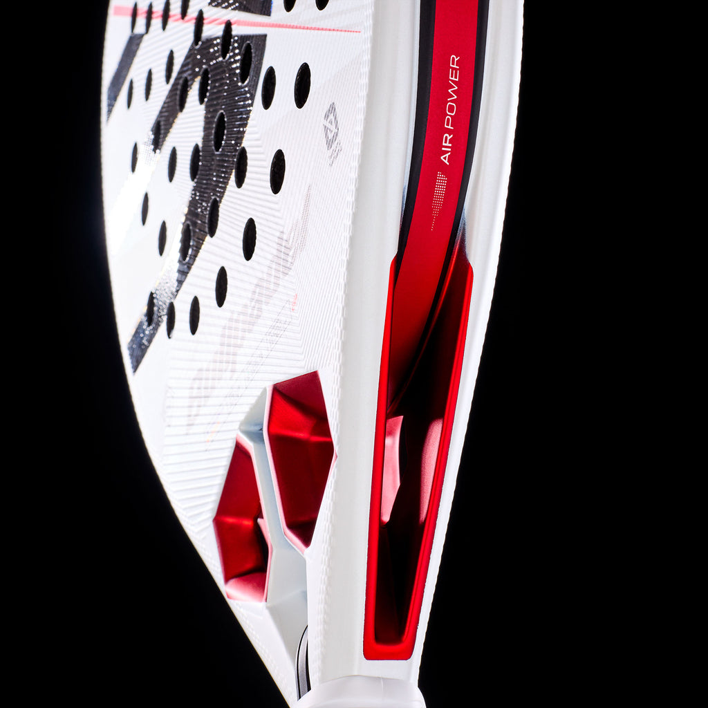 close up image of the air power channel of the Bullpadel Hack 05 (2027) padel racket available in New Zealand from ThePadelShopNZ