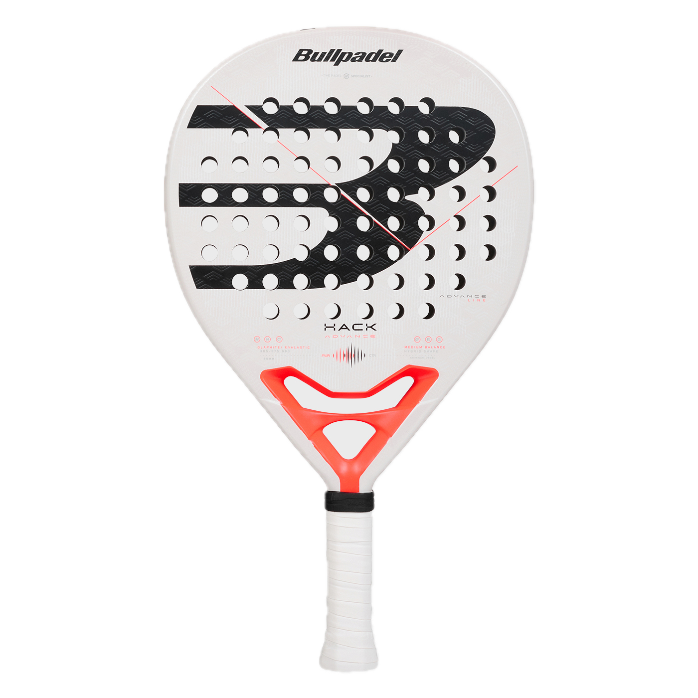 front mage of the Bullpadel Hack Advance 02 2026 padel racket available in NZ from thepadelshop.co.nz