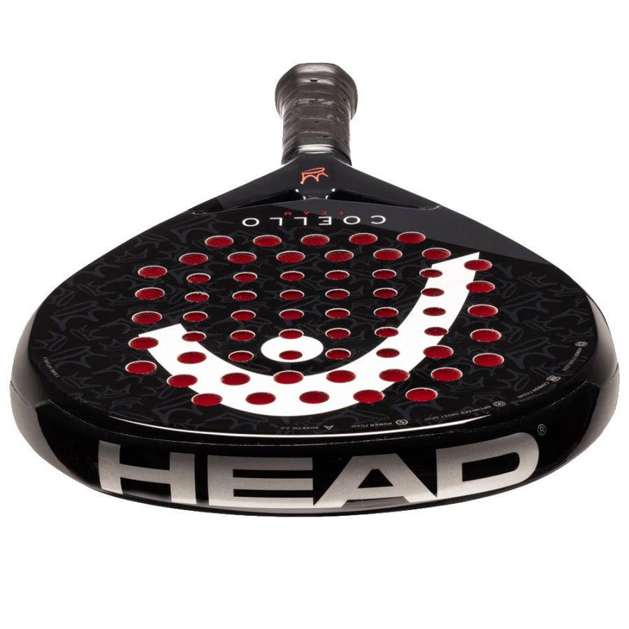 top image of the HEAD Coello Team 2025 Padel racket available in New Zealand from ThePadelShop.co.nz
