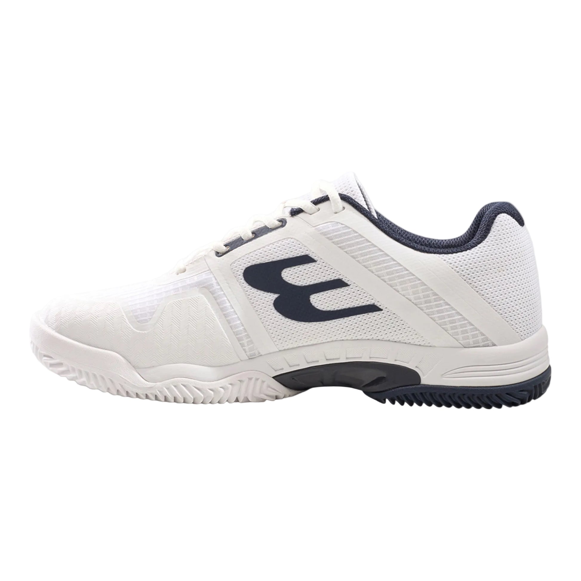 Side image of the Bullpadel Indiga 26v Blanco Padel Shoe available in New Zealand from thepadelShop.co.nz