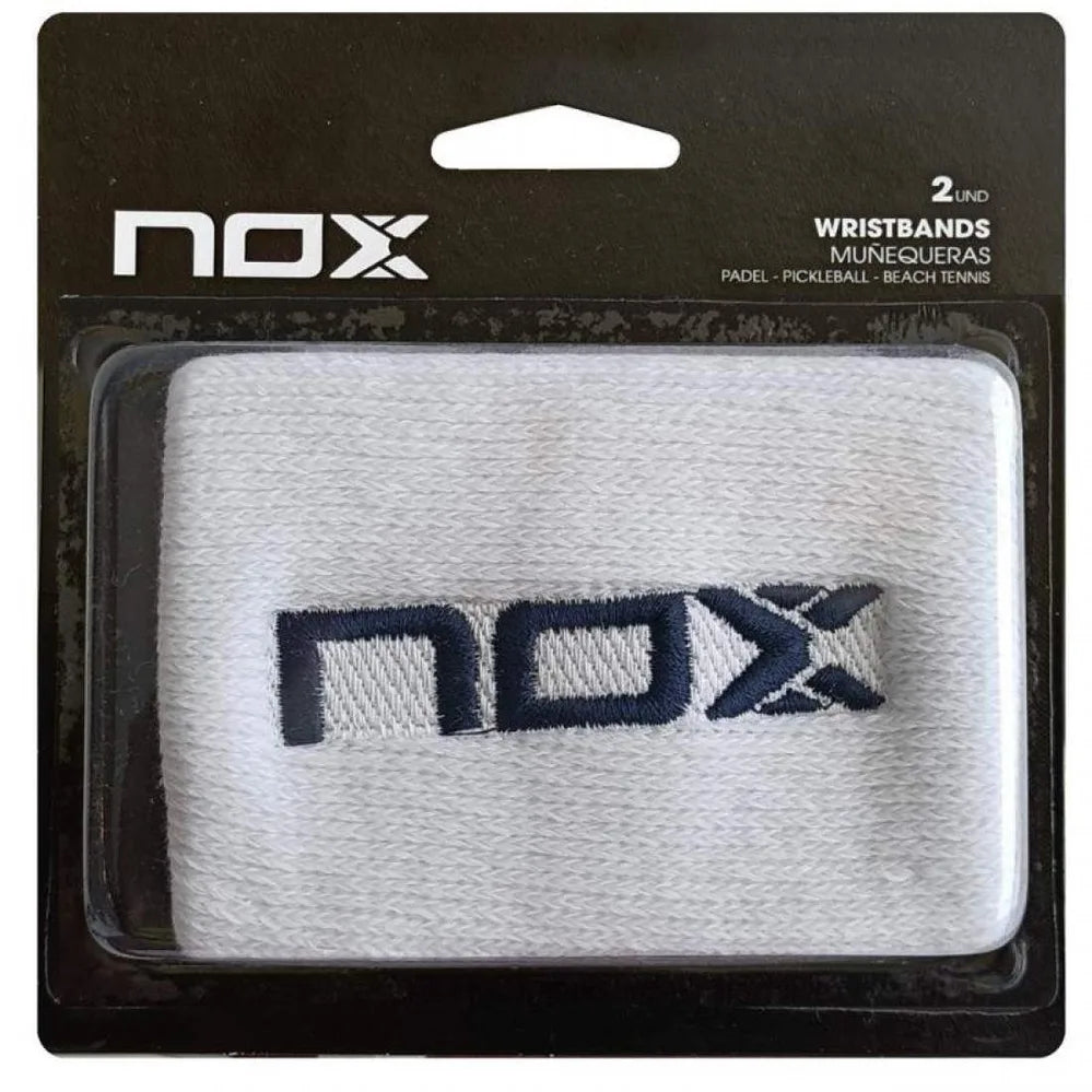 NOX Wristband 5"  - 2 Pack White