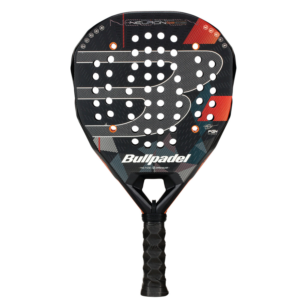 Front image of the Bullpadel Neuron 02 Edge 2026 padel racket available in New Zealand at ThePadelShop.co.nz