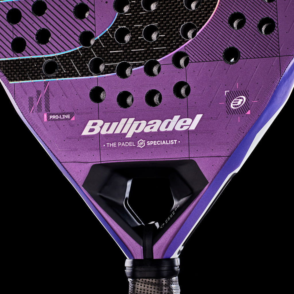 close up of heart of the Bullpadel Neuron 02 Edge (2027) padel racket available in New Zealand from ThePadelShop.co.nz
