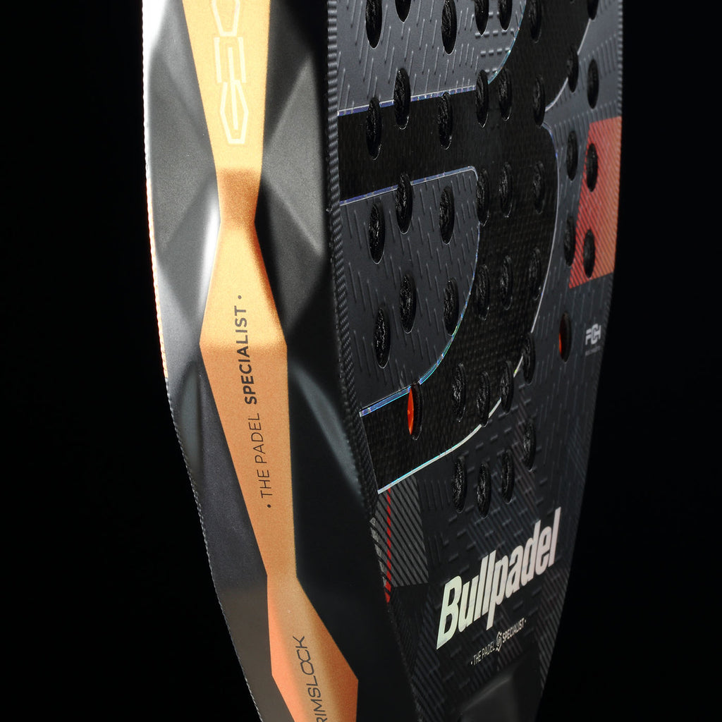 Side image of the Bullpadel Neuron 02 Edge 2026 padel racket available in New Zealand at ThePadelShop.co.nz