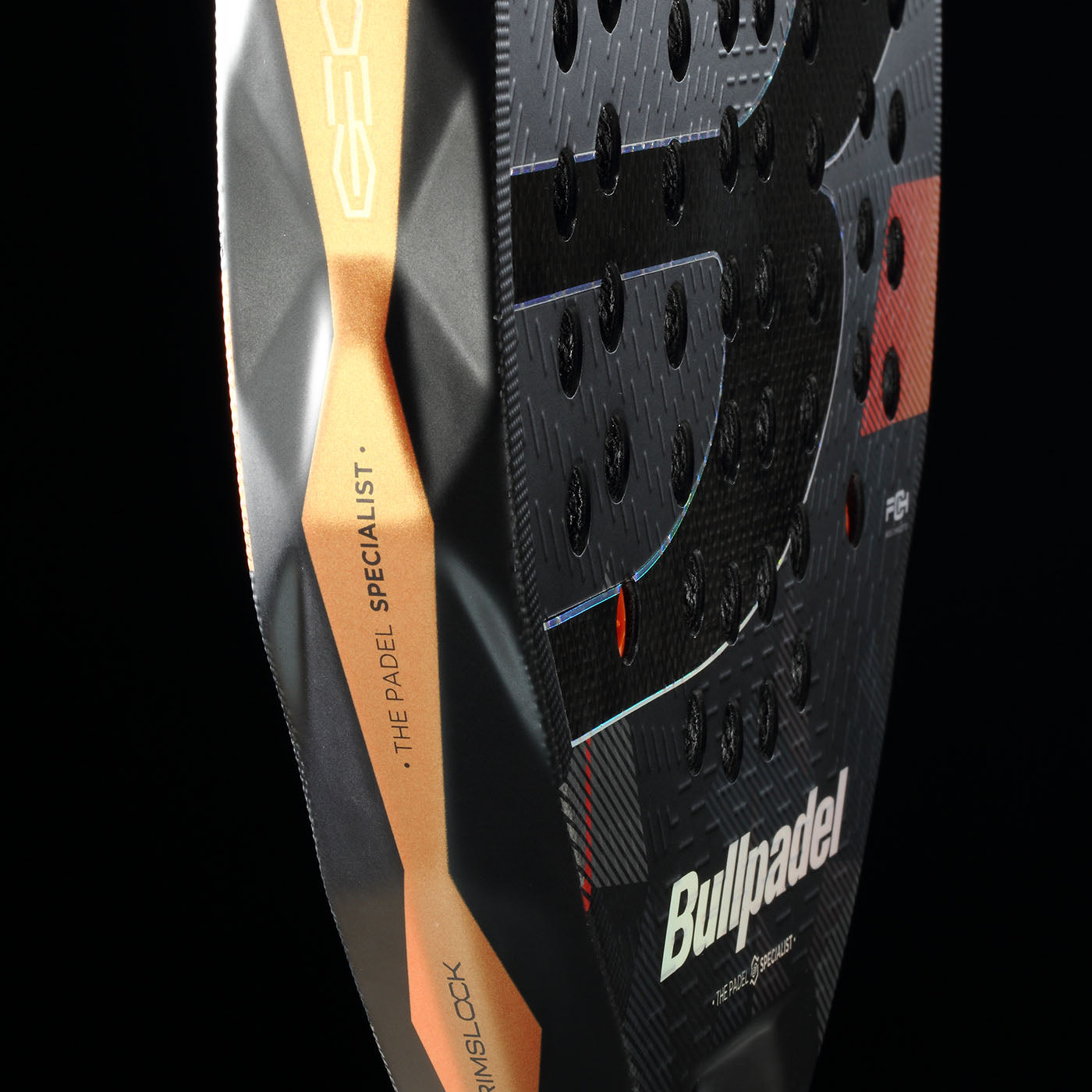Side image of the Bullpadel Neuron 02 Edge 2026 padel racket available in New Zealand at ThePadelShop.co.nz