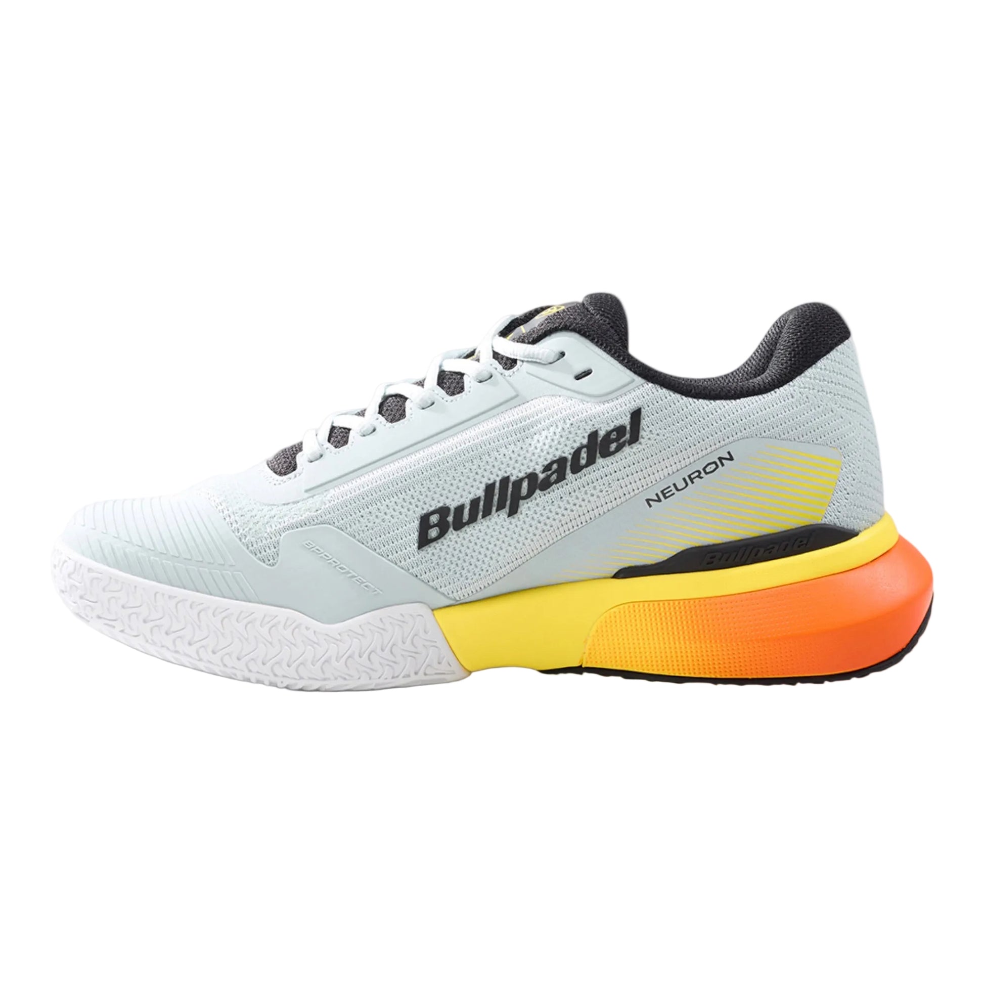 Side Image of Bullpadel Neuron 26V Light Grey Padel Shoes available in New Zealand from ThePadelShop.co.nz
