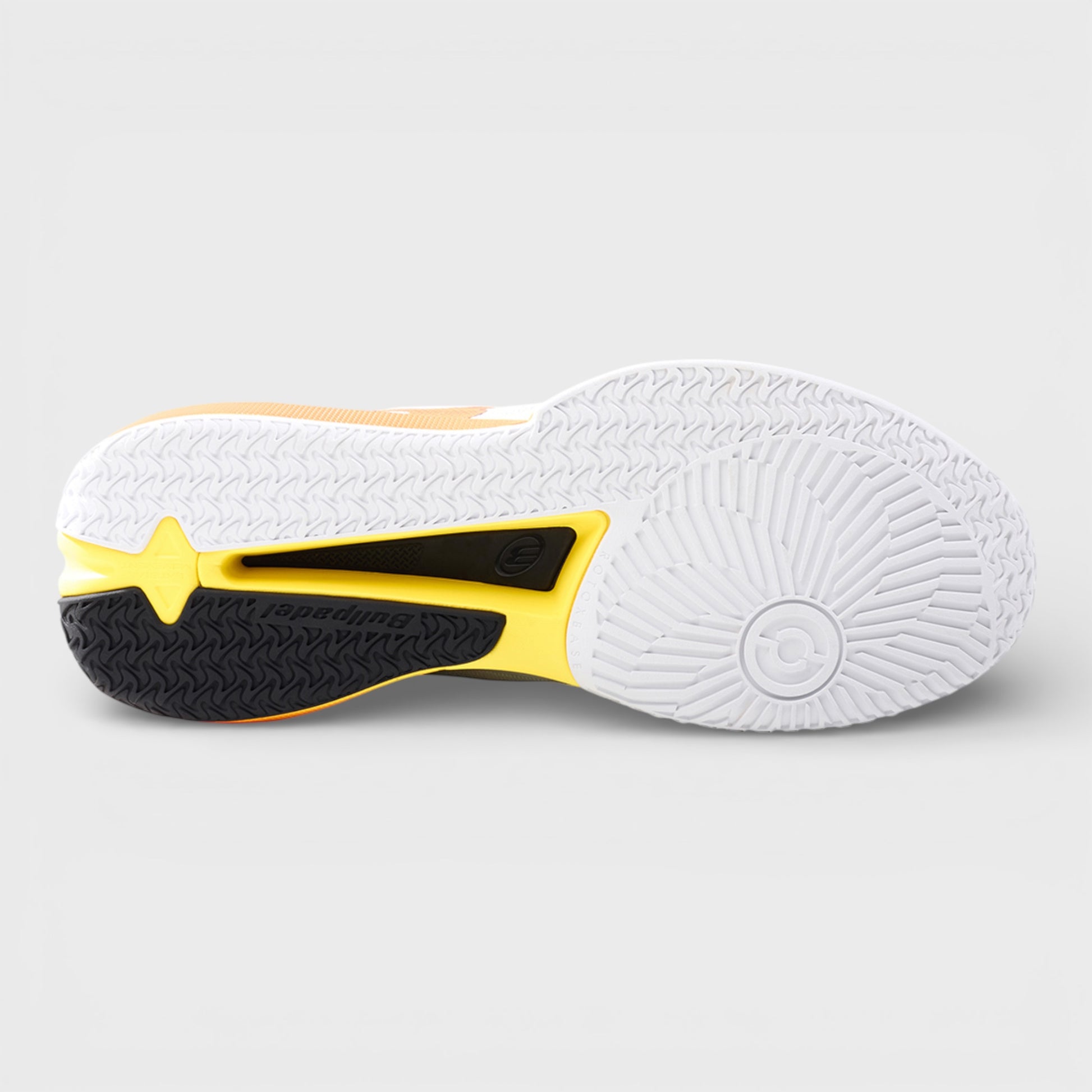 Underneath Image of Bullpadel Neuron 26V Light Grey Padel Shoes available in New Zealand from ThePadelShop.co.nz