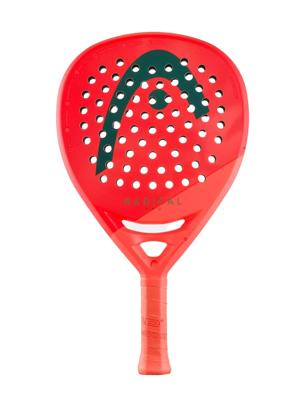 Front image of the HEAD Radical pro 2026 Padel racket Available in New Zealand from ThePadelShop.co.nz