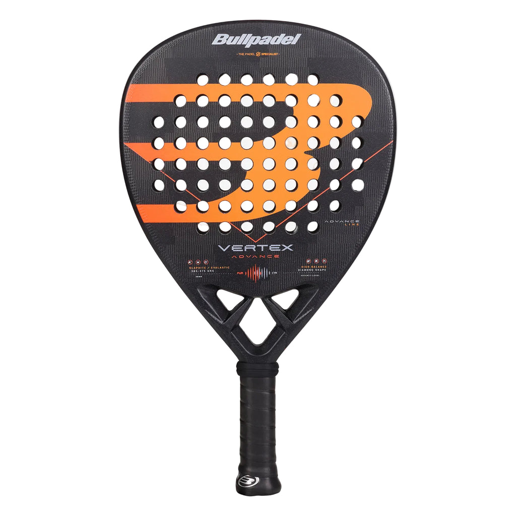 front image of the Bullpadel Vertex Advance 2026 padel racket available in New Zealand from ThePadelShop.co.nz